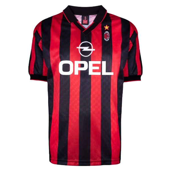 Tailandia Camiseta AC Milan 1ª Retro 1995 1996 Rojo